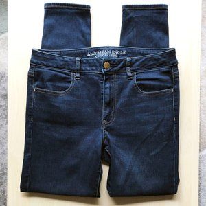 AMERICAN EAGLE Dark Blue Wash Jegging - Size 12 - EUC